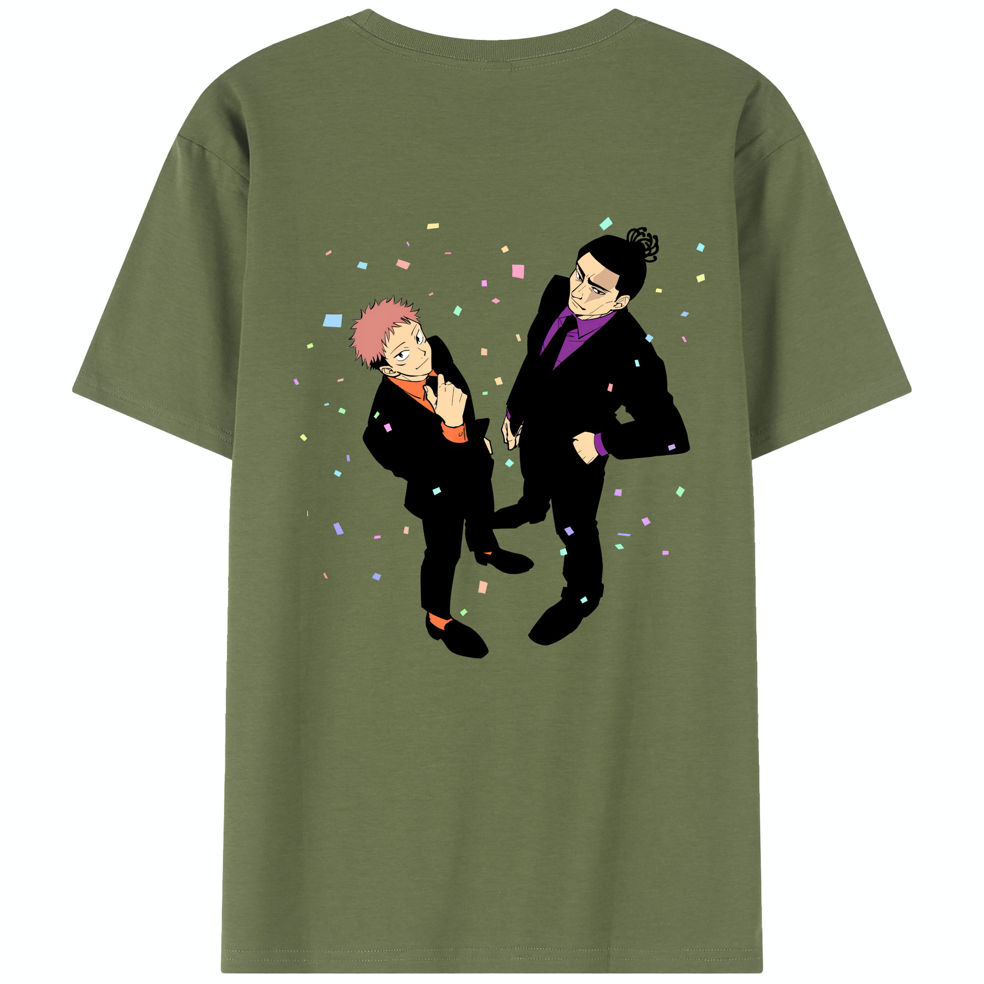 （画像用） 呪術廻戦 Jujutsu Kaisen 綿100％半袖Tシャツ（背面プリント）